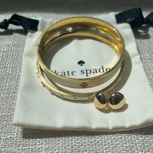 Kate Spade 3 pieces: 2 bracelets + 1 earring pair